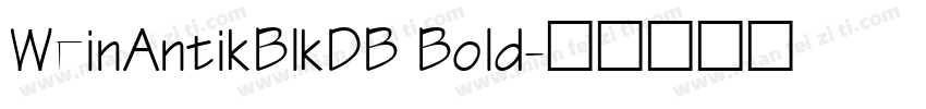 WeinAntikBlkDB Bold字体转换
